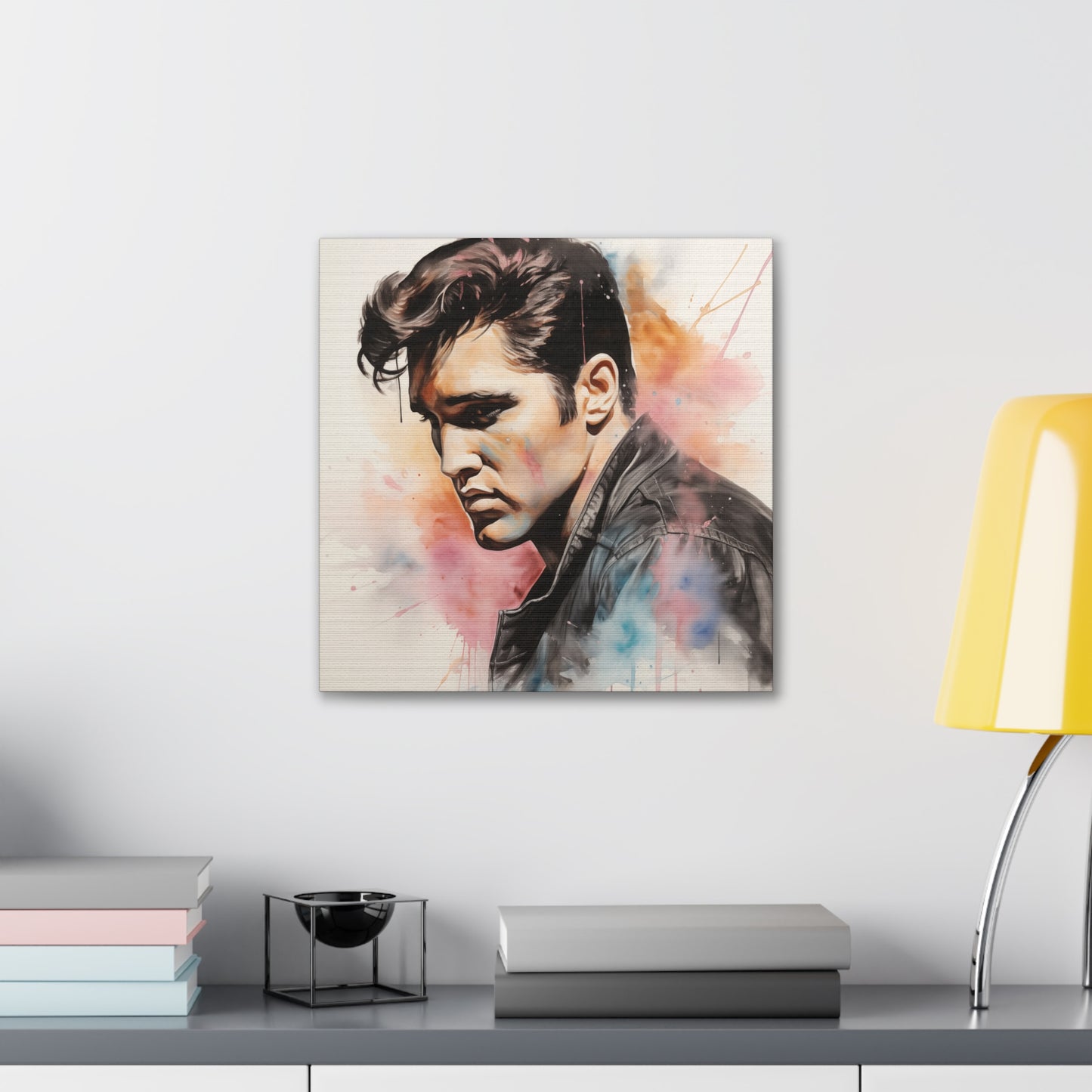 Gallery Wrapped Canvas, Celebrity Inspired, Pop Art Canvas – Elvis