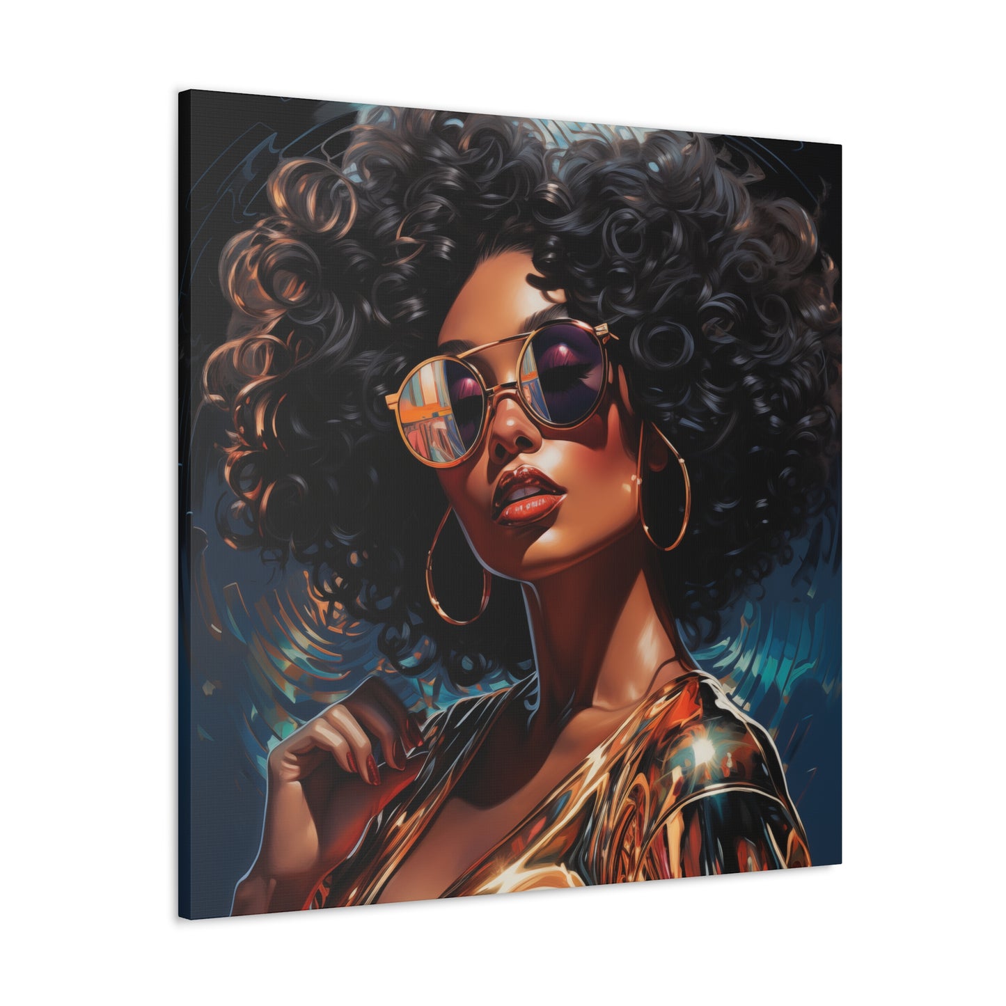 Gallery Wrapped Canvas, Retro Urban Queen, Femme Doll Art Canvas – Kesha