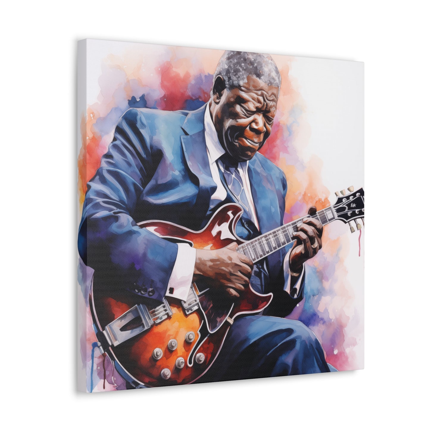 Gallery Wrapped Canvas, Celebrity Inspired, Pop Art Canvas – The King Also