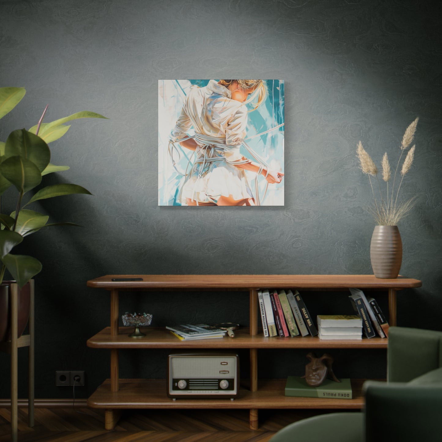 Gallery Wrapped Canvas, Ropes and Reverence Art Canvas, Erotic Shibari Art Canvas – Hannah's Sister