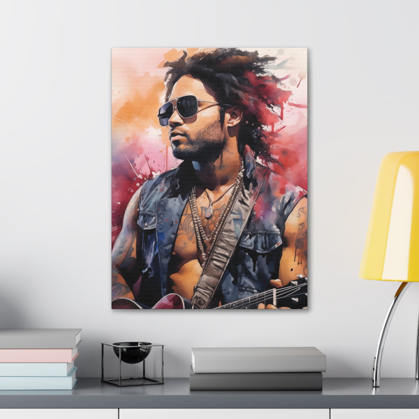 Gallery Wrapped Canvas, Celebrity Inspired, Pop Art Canvas – Lenny
