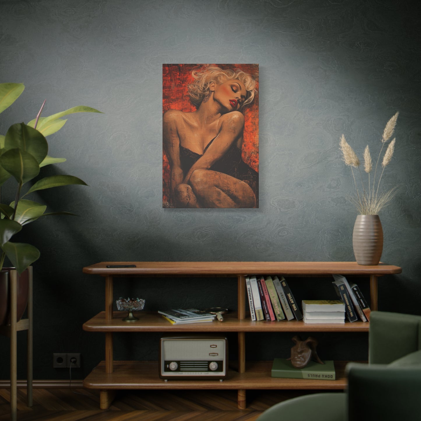 Gallery Wrapped Canvas, Guilt and Grit Adult Art Canvas, Erotic Pinup Art Canvas – Aurora