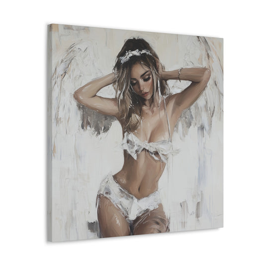 Gallery Wrapped Canvas, Sinners and Saints Art Canvas, Erotic Pinup Art Canvas – Holly