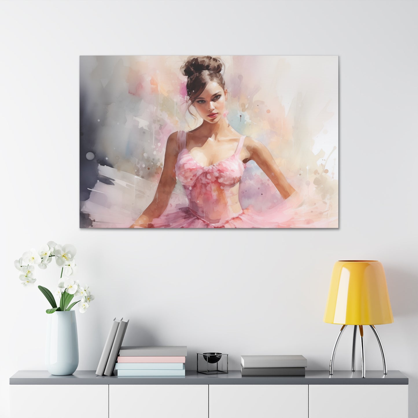 Gallery Wrapped Canvas, Ballerina Beauty, Ballet Art Canvas – Lily