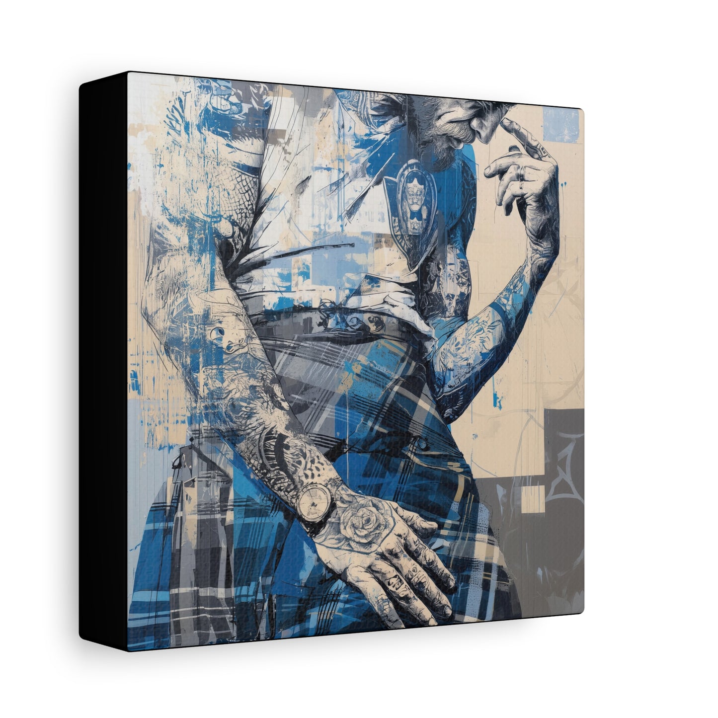 Gallery Wrapped Canvas, Kilts and Carnage Art Canvas, Erotic Pinup Art Canvas – Connor