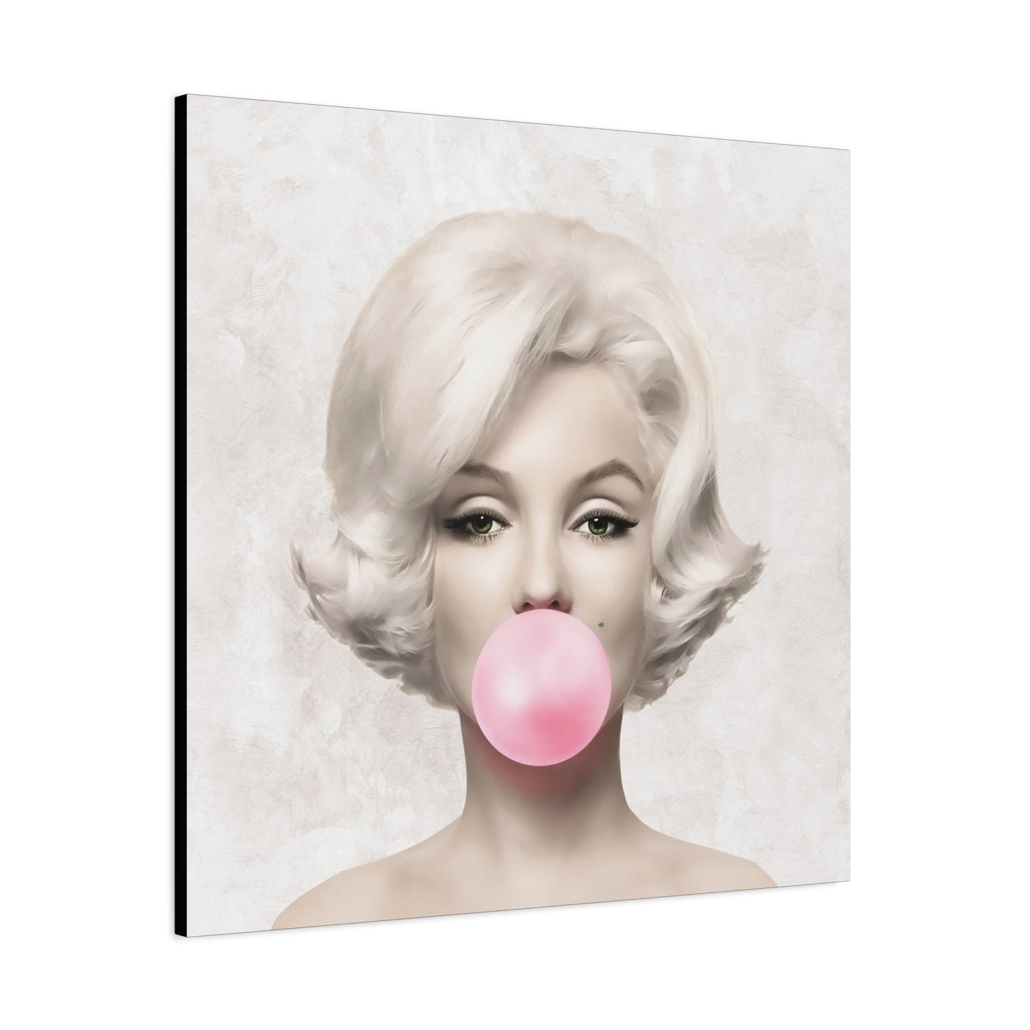 Gallery Wrapped Canvas, Marilyn Monroe Art Canvas, Celebrity Diva Art Canvas – Marilyn Monroe Bubblegum