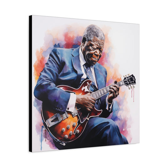 Gallery Wrapped Canvas, Celebrity Inspired, Pop Art Canvas – The King Also