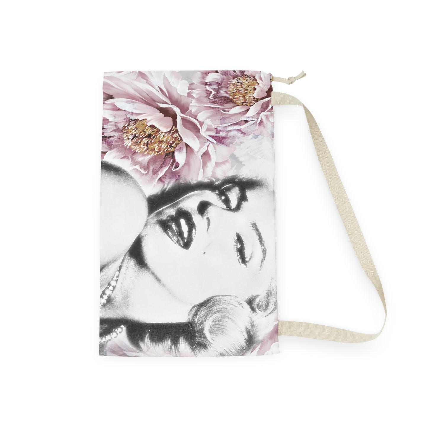 Marilyn Monroe Sack, Keepall Dust Cover, Luggage Cover, Celebrity Duffle Dust Bag - Pink Peony