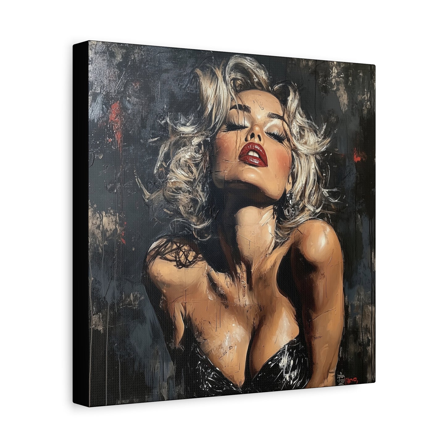 Gallery Wrapped Canvas, Guilt and Grit Adult Art Canvas, Erotic Pinup Art Canvas – Eloise