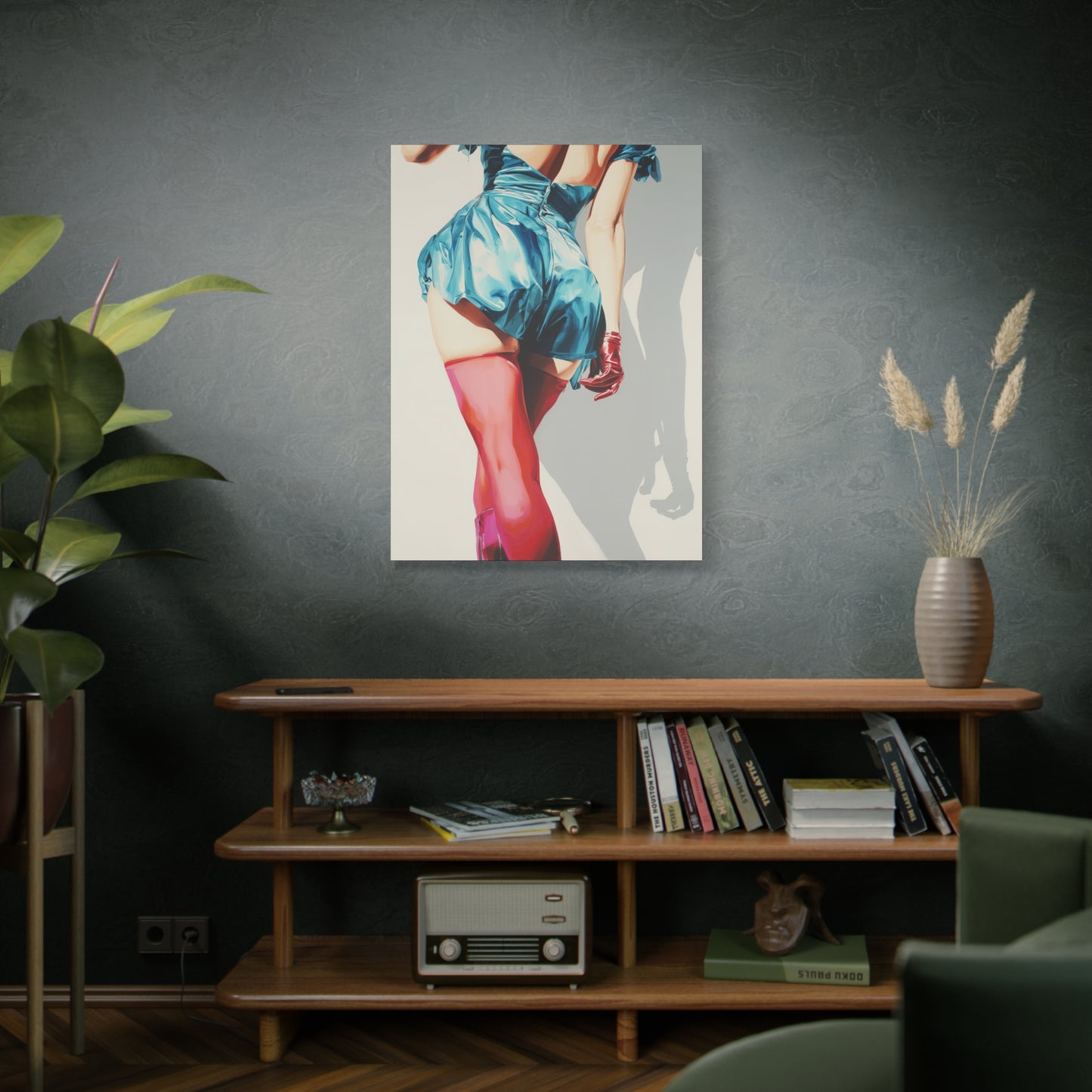 Gallery Wrapped Canvas, Tongue and Cheek Art Canvas, Naughty Girl Art Canvas –  Lydia