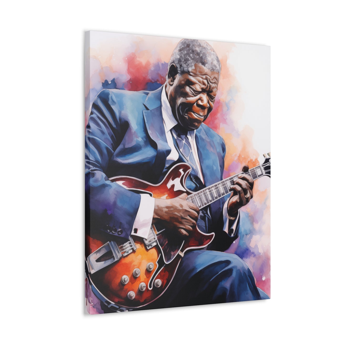 Gallery Wrapped Canvas, Celebrity Inspired, Pop Art Canvas – The King Also