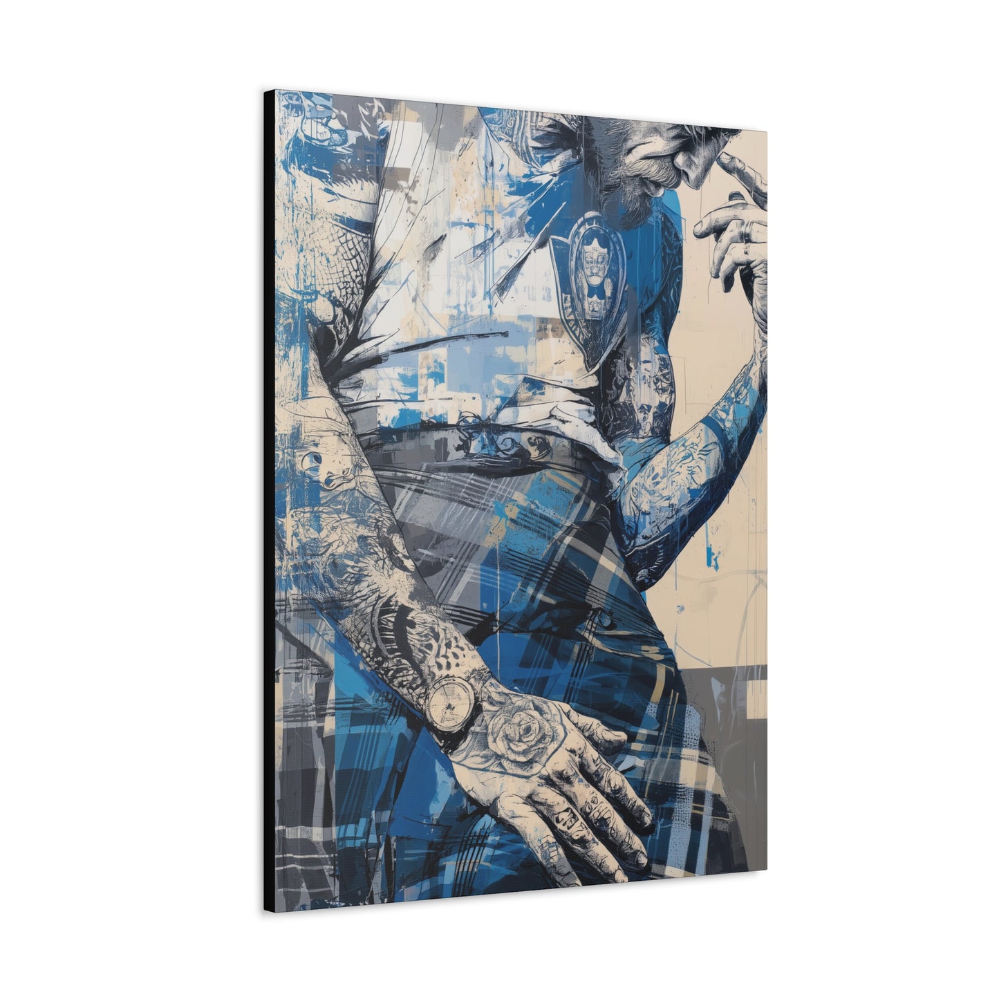 Gallery Wrapped Canvas, Kilts and Carnage Art Canvas, Erotic Pinup Art Canvas – Connor