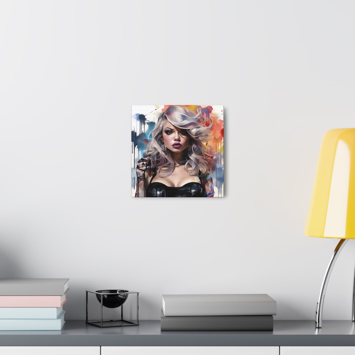 Canvas Wall Art, Gallery Wrapped Pop Art, Femme Doll Wall Art – Zephyr