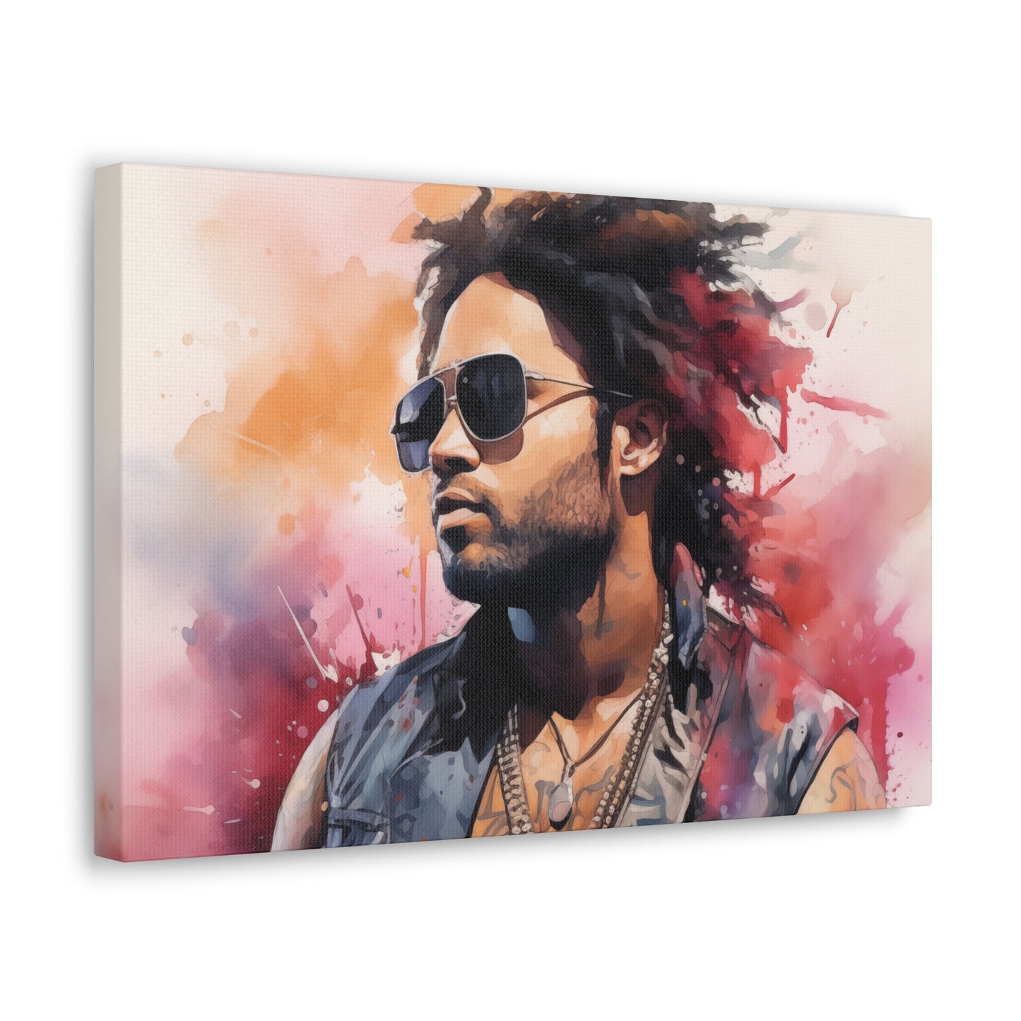 Gallery Wrapped Canvas, Celebrity Inspired, Pop Art Canvas – Lenny