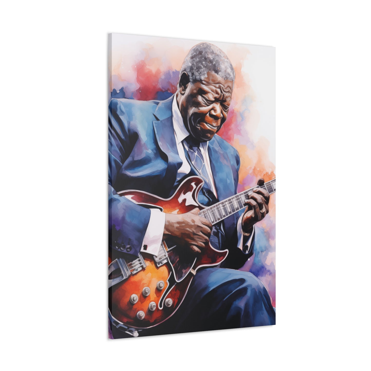 Gallery Wrapped Canvas, Celebrity Inspired, Pop Art Canvas – The King Also