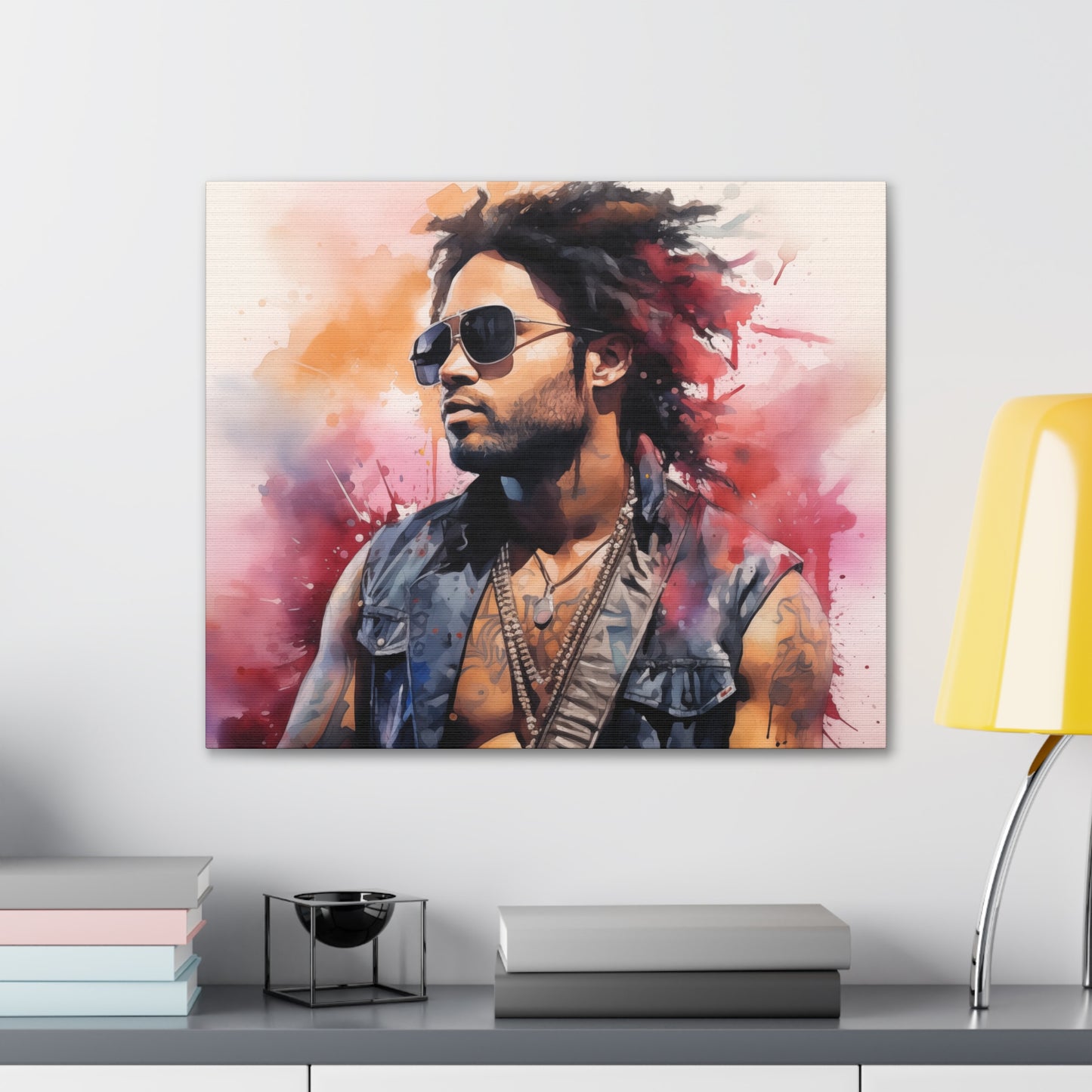 Gallery Wrapped Canvas, Celebrity Inspired, Pop Art Canvas – Lenny