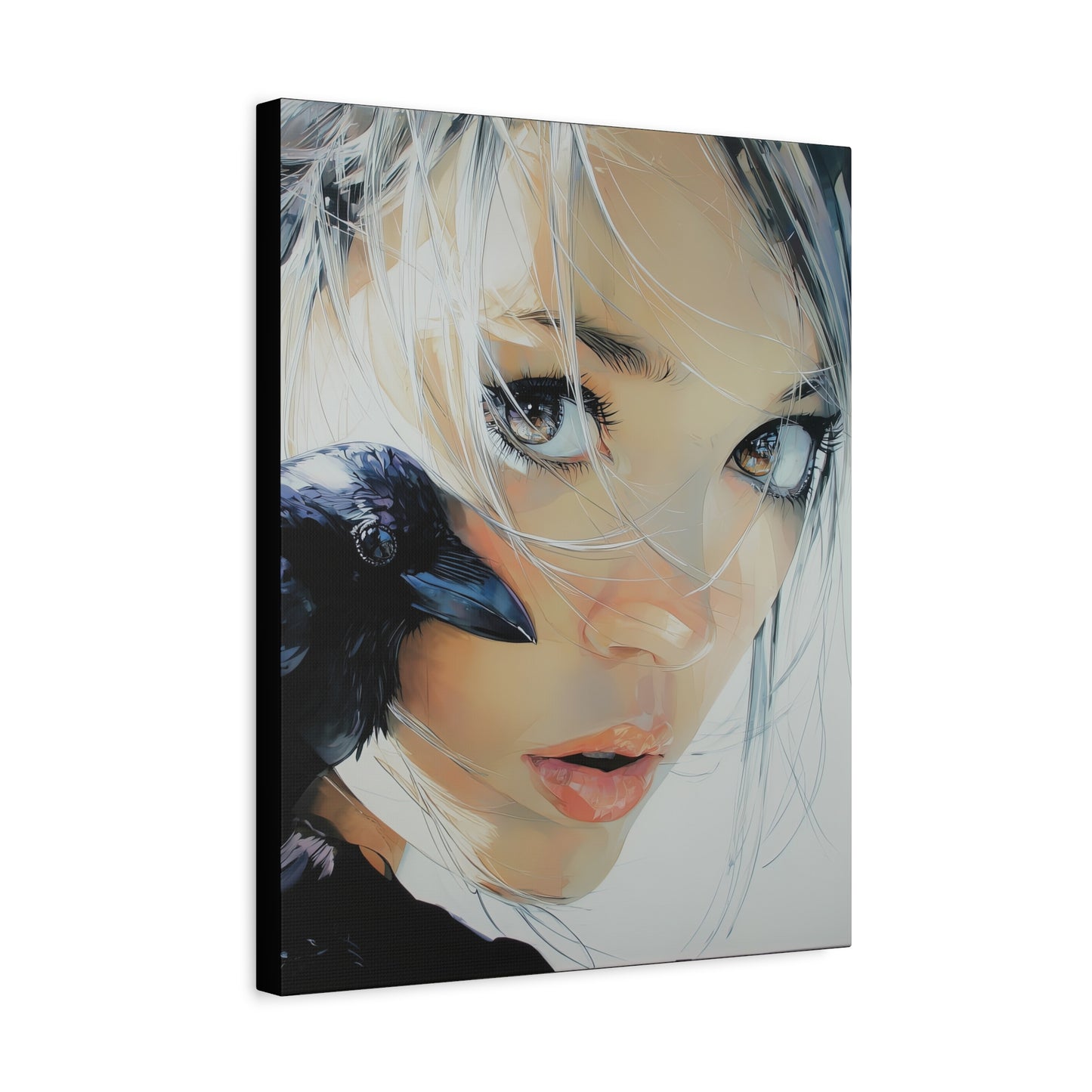 Gallery Wrapped Canvas, Myth and Bones Gothic Art Canvas, Dark Muse Canvas - Danika