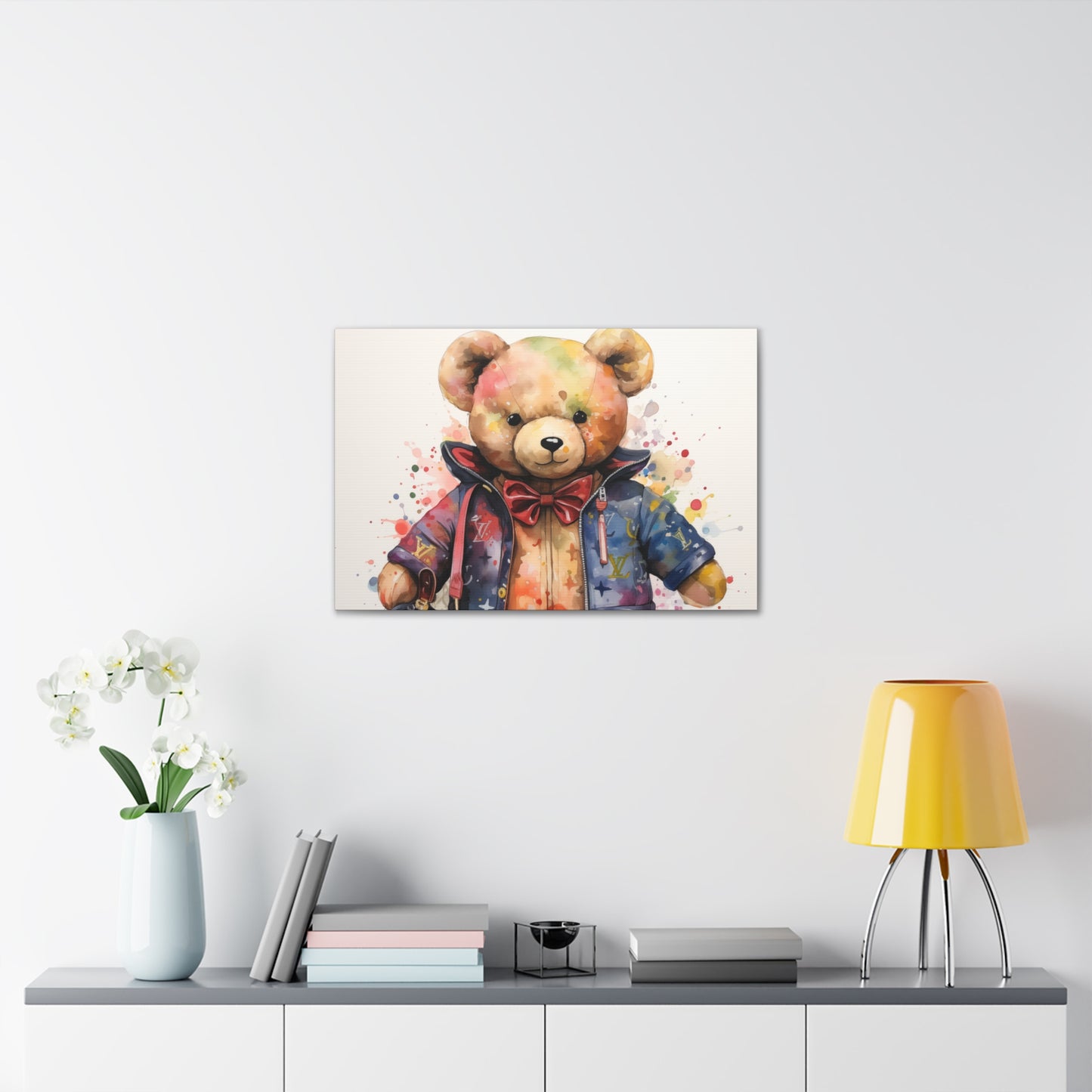 Canvas Gallery Wrap - LV Bear Wall Art - Drip