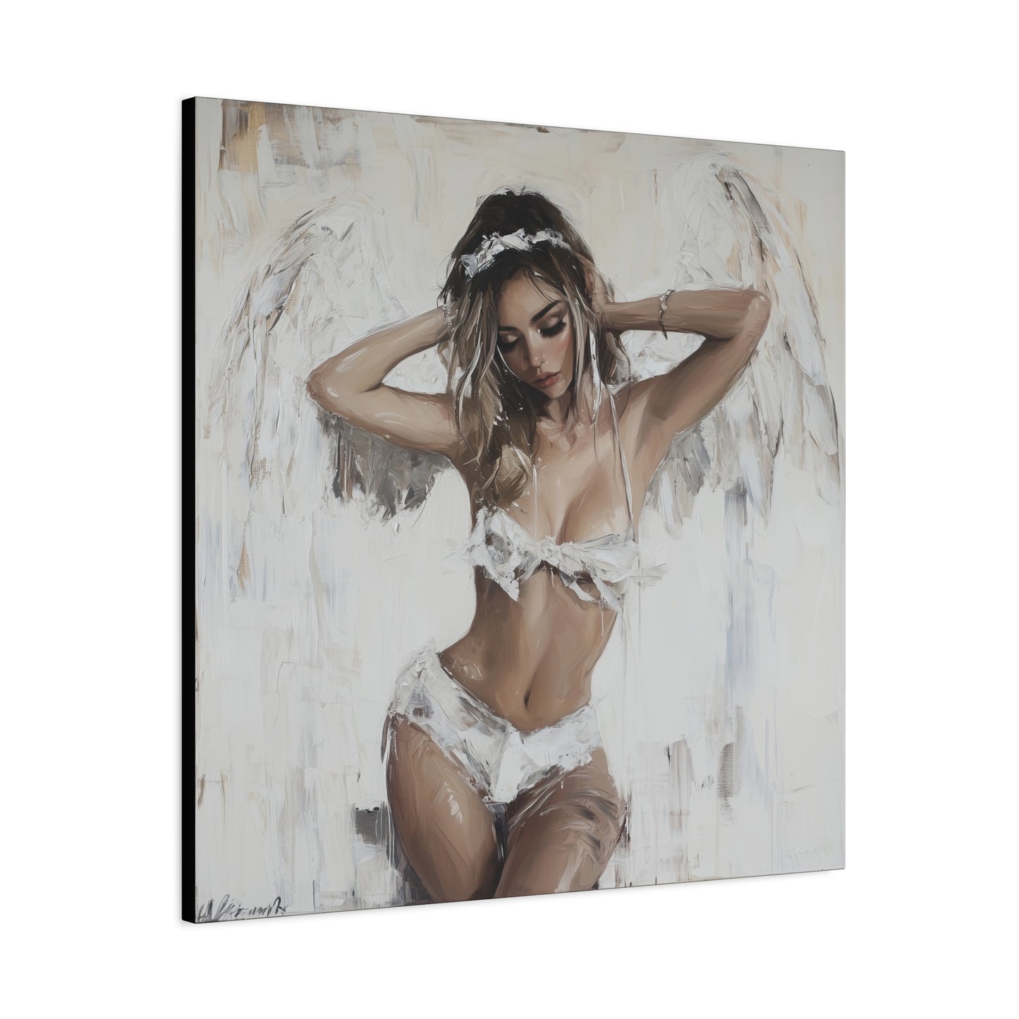 Gallery Wrapped Canvas, Sinners and Saints Art Canvas, Erotic Pinup Art Canvas – Holly