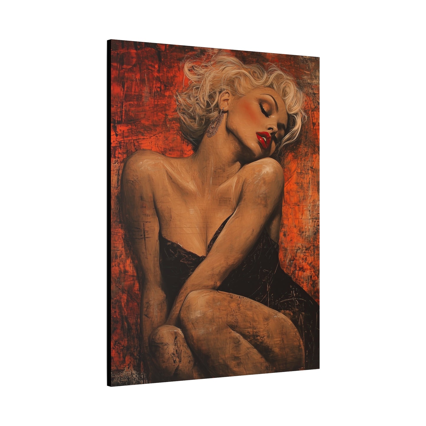 Gallery Wrapped Canvas, Guilt and Grit Adult Art Canvas, Erotic Pinup Art Canvas – Aurora