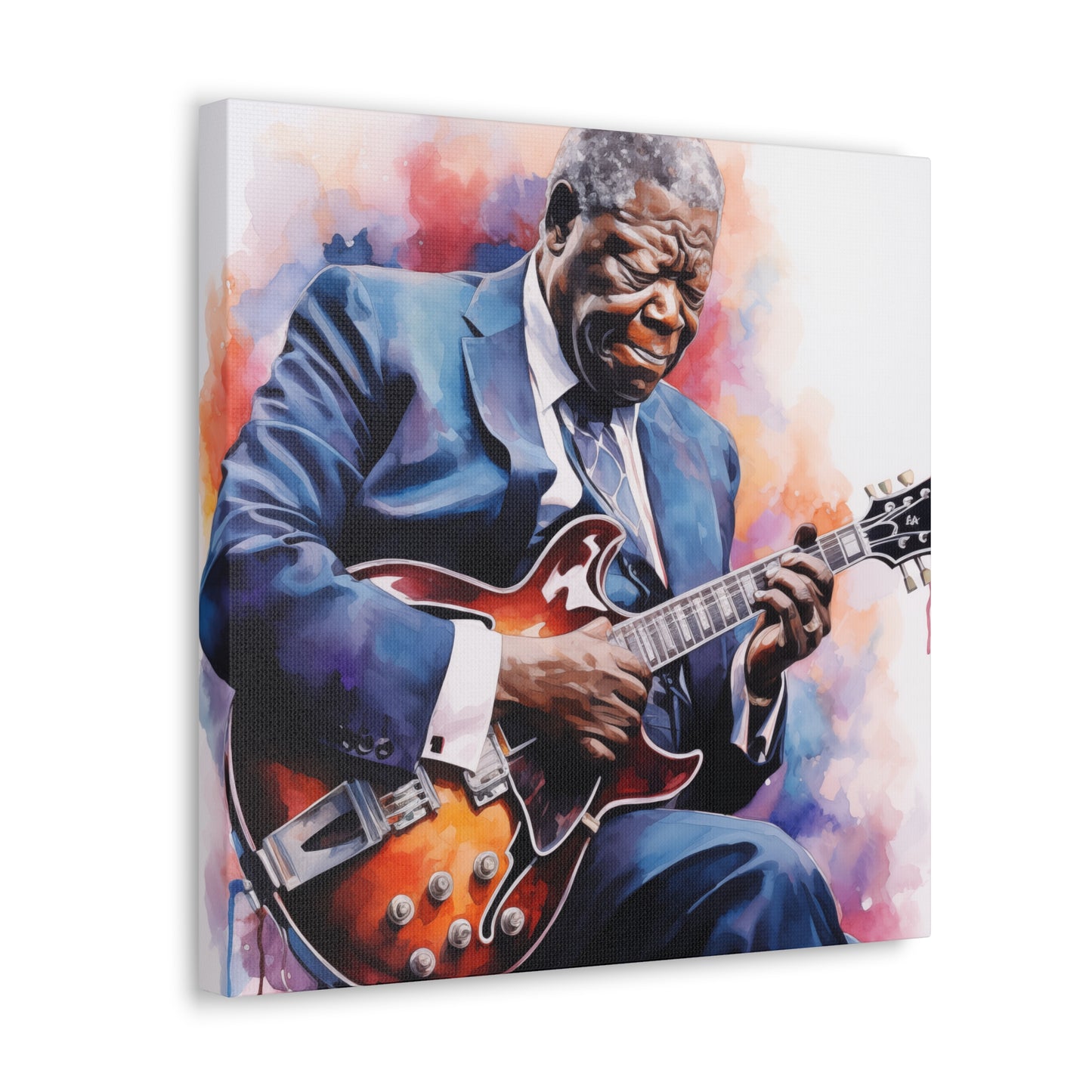 Gallery Wrapped Canvas, Celebrity Inspired, Pop Art Canvas – The King Also