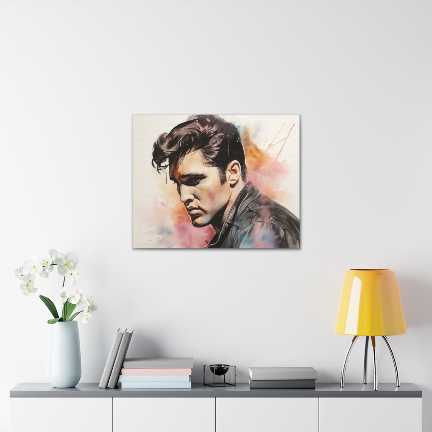 Gallery Wrapped Canvas, Celebrity Inspired, Pop Art Canvas – Elvis