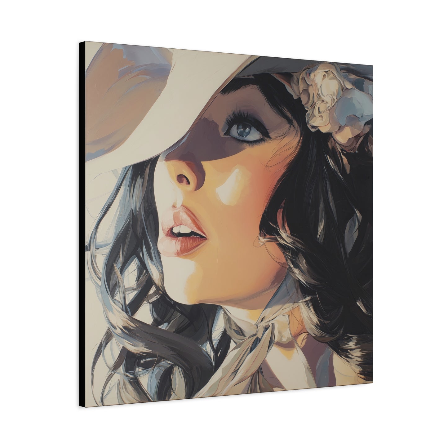Gallery Wrapped Canvas, Wranglers and Wreckage Art Canvas, Erotic Pinup Art Canvas – Clementine