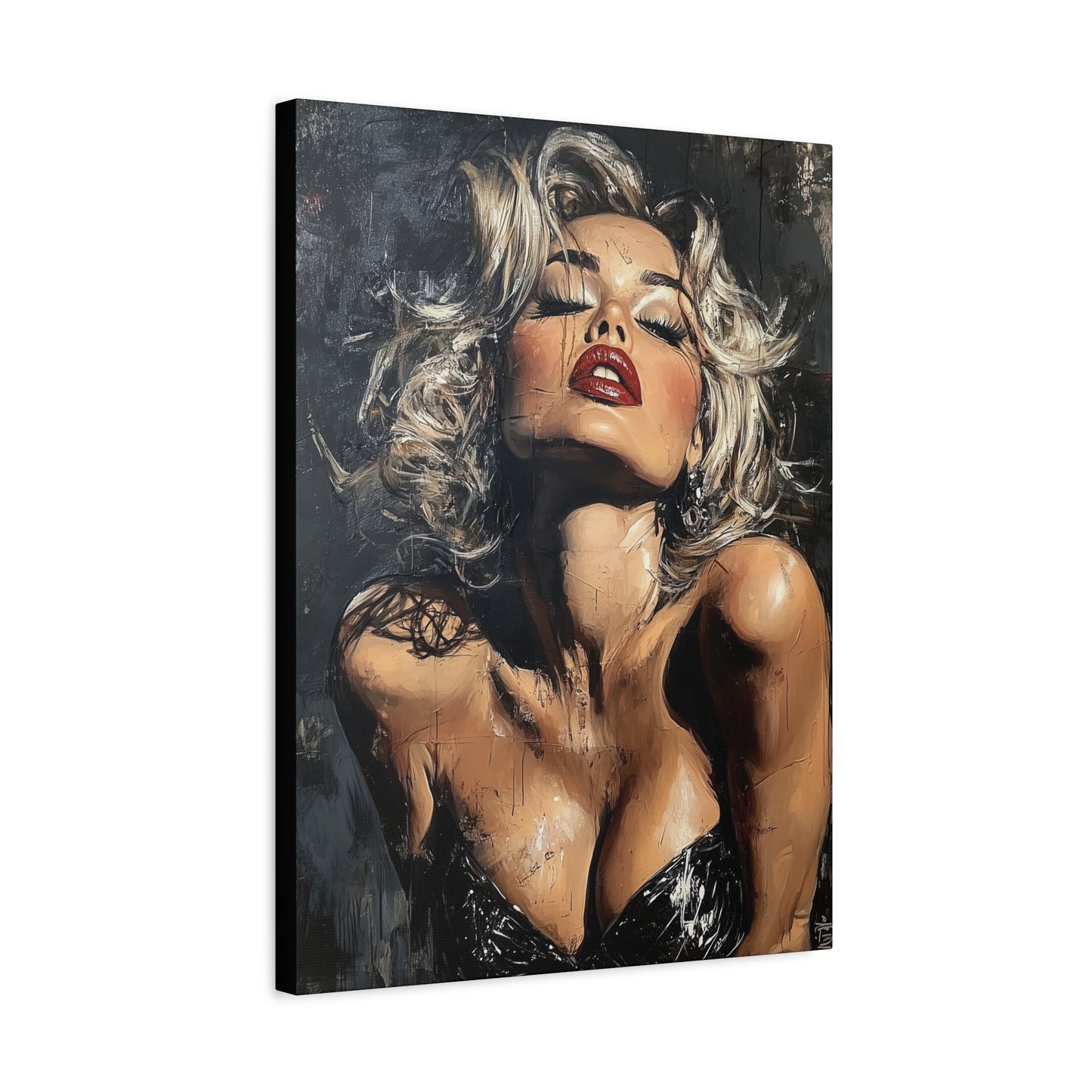 Gallery Wrapped Canvas, Guilt and Grit Adult Art Canvas, Erotic Pinup Art Canvas – Eloise