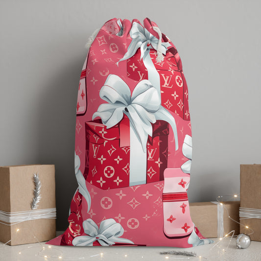Designer Inspired Gift Sack - LV Pink Presents