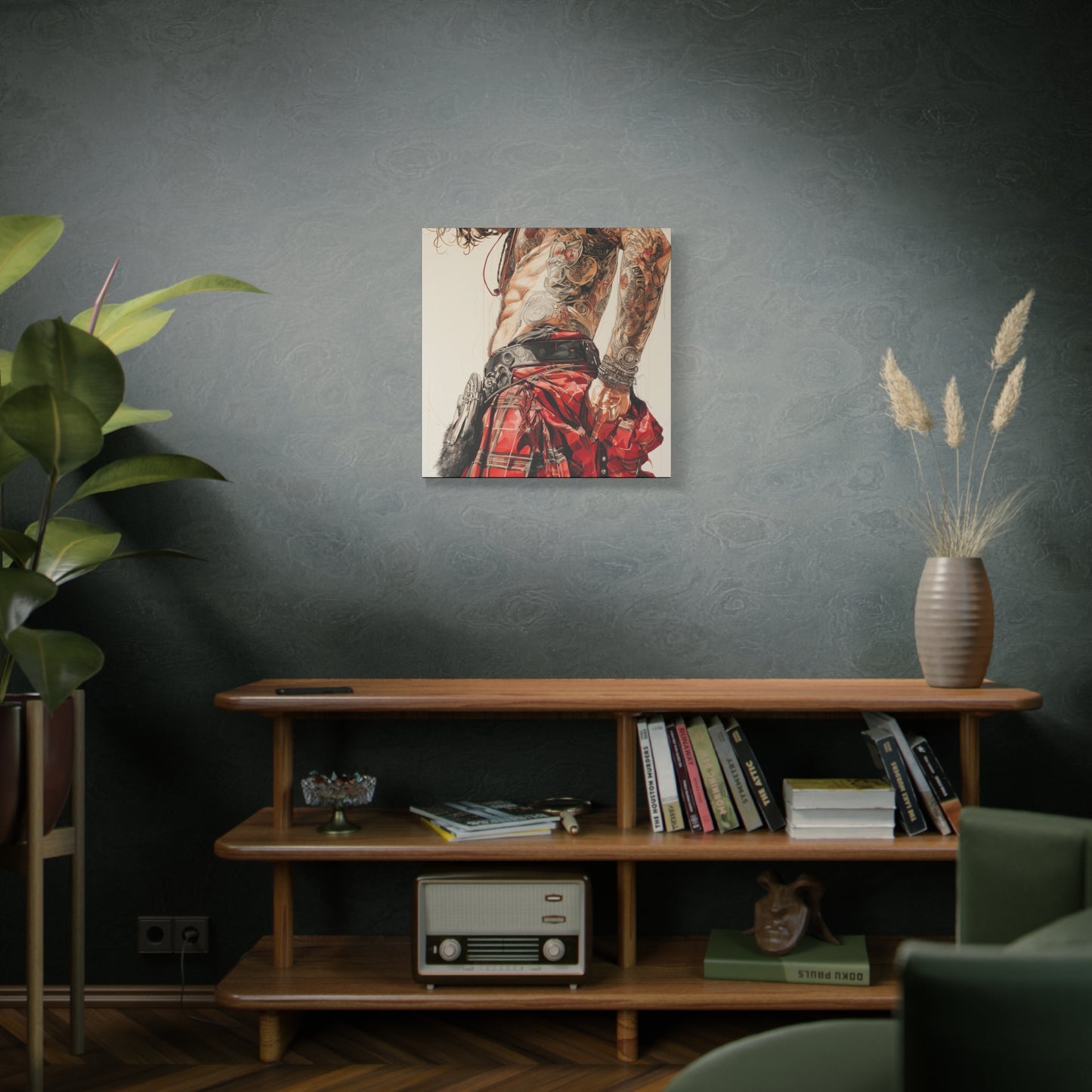 Gallery Wrapped Canvas, Kilts and Carnage Art Canvas, Erotic Pinup Art Canvas – Ronan