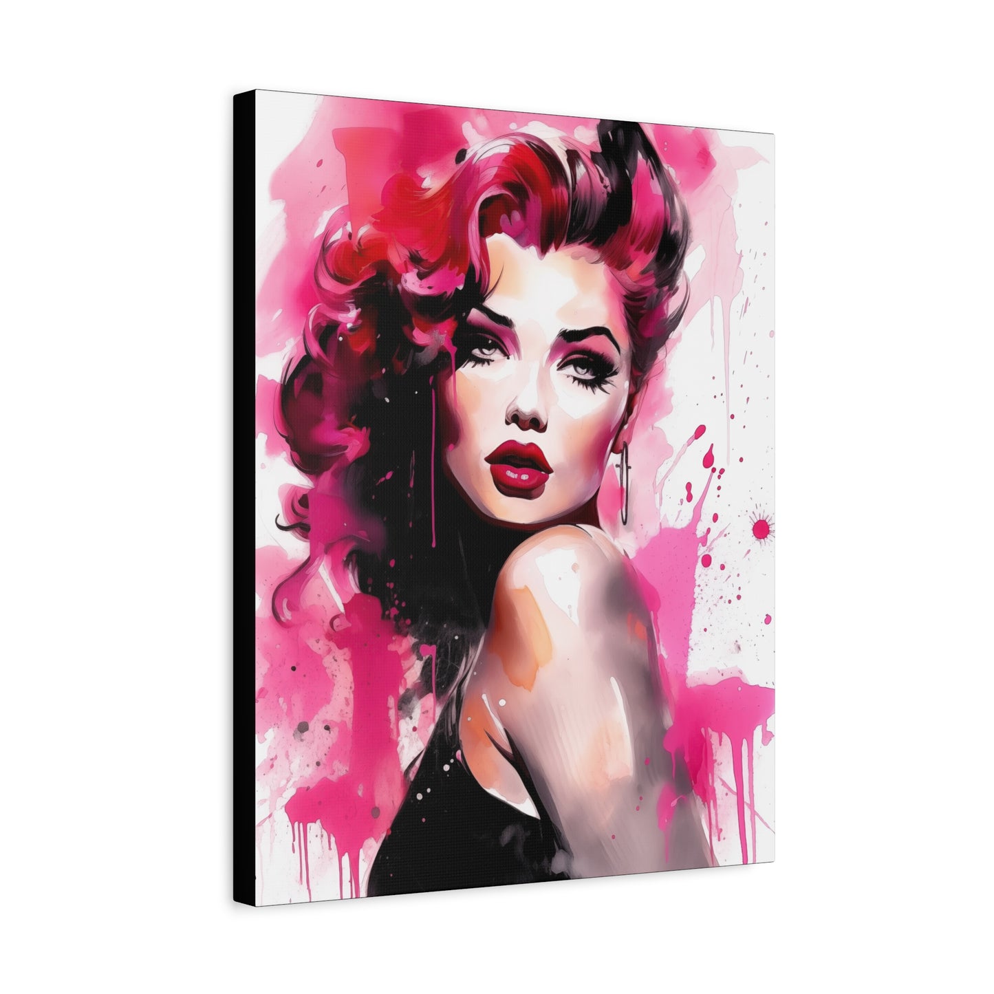 Gallery Wrapped Canvas, Tattooed Beauty, Femme Doll Pop Art Canvas – Thalia