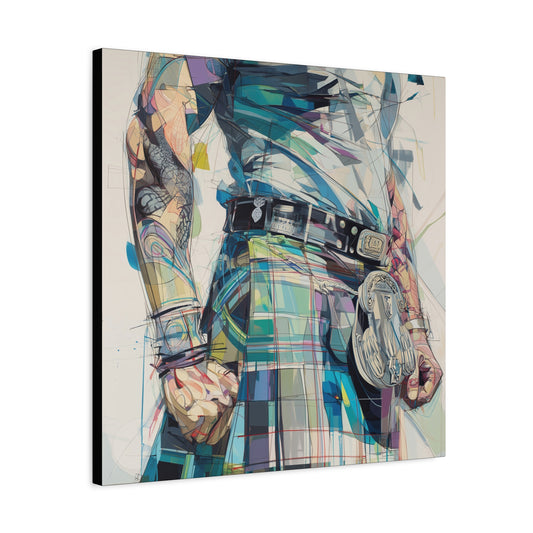 Gallery Wrapped Canvas, Kilts and Carnage Art Canvas, Erotic Pinup Art Canvas – Finn
