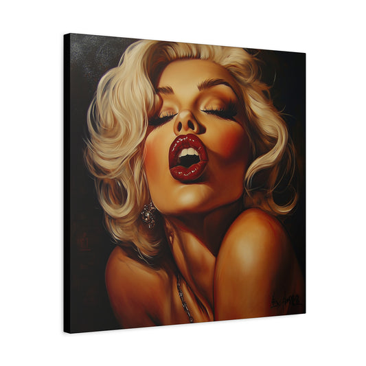 Gallery Wrapped Canvas, Guilt and Grit Adult Art Canvas, Erotic Pinup Art Canvas – Evangeline