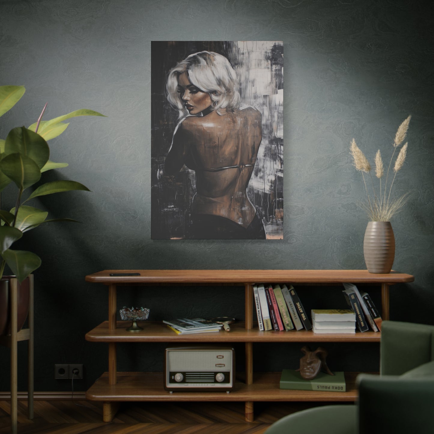 Gallery Wrapped Canvas, Guilt and Grit Adult Art Canvas, Erotic Pinup Art Canvas – Odette