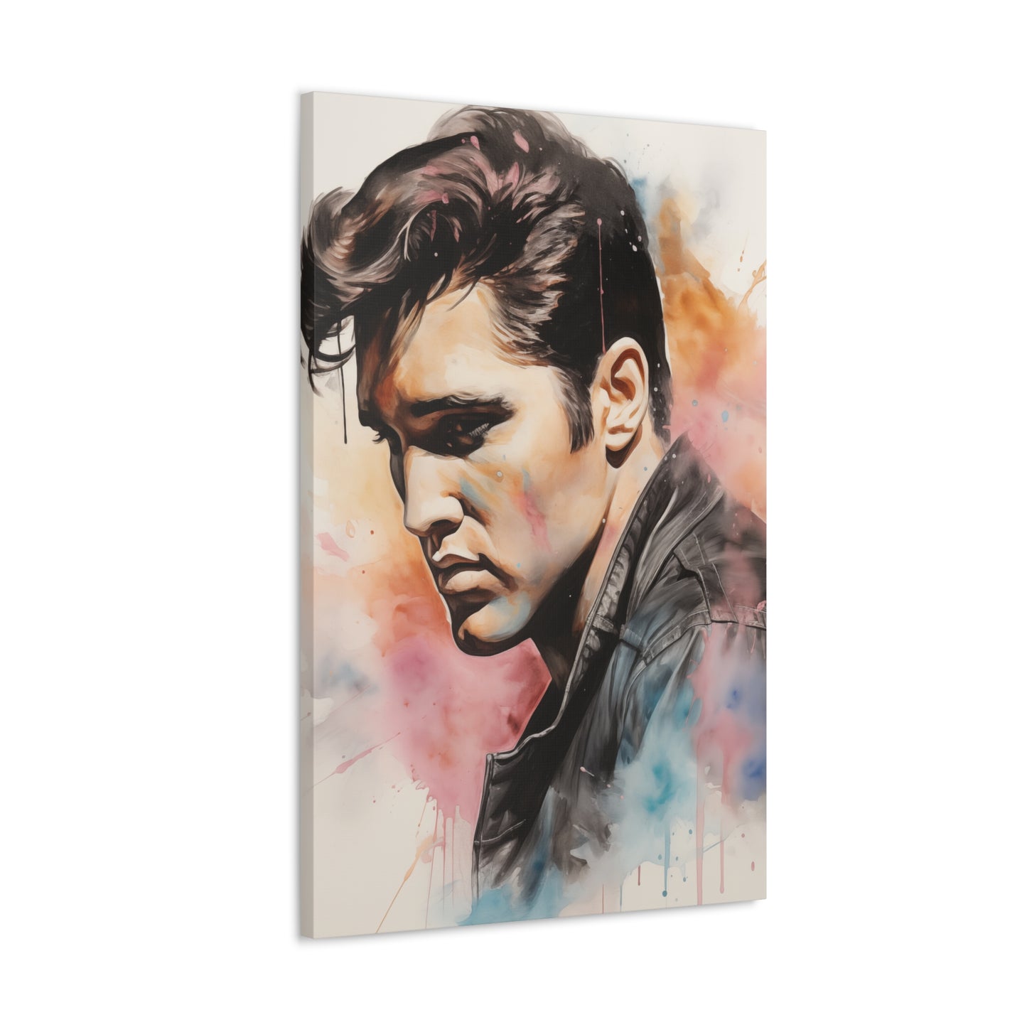 Gallery Wrapped Canvas, Celebrity Inspired, Pop Art Canvas – Elvis