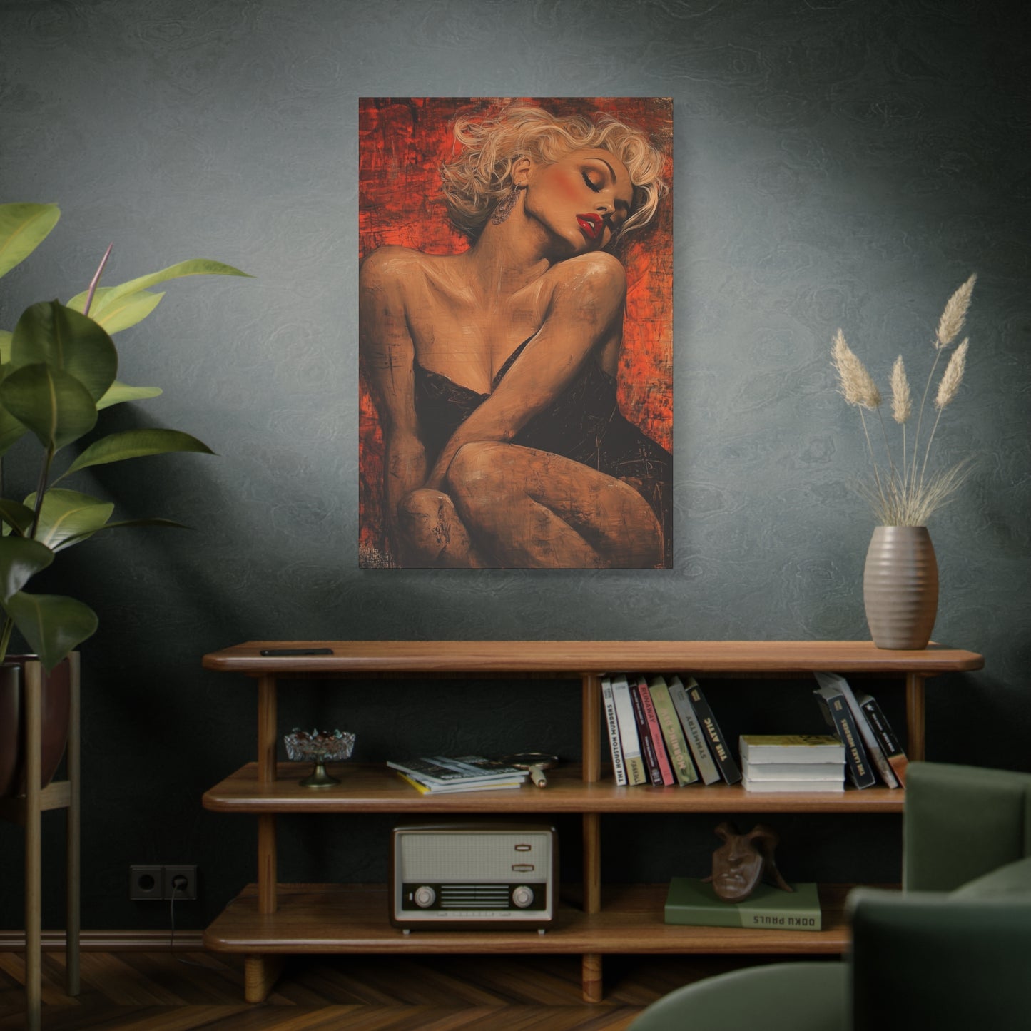 Gallery Wrapped Canvas, Guilt and Grit Adult Art Canvas, Erotic Pinup Art Canvas – Aurora