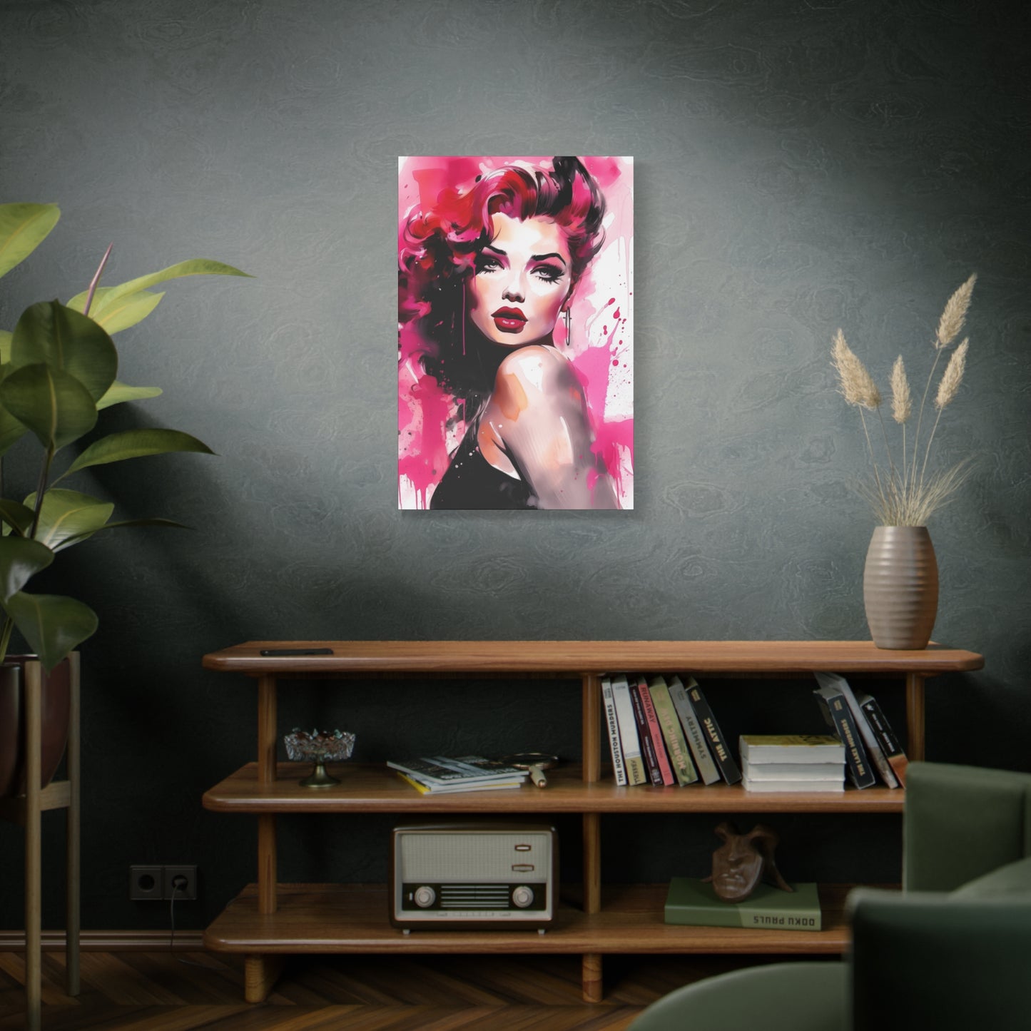 Gallery Wrapped Canvas, Tattooed Beauty, Femme Doll Pop Art Canvas – Thalia