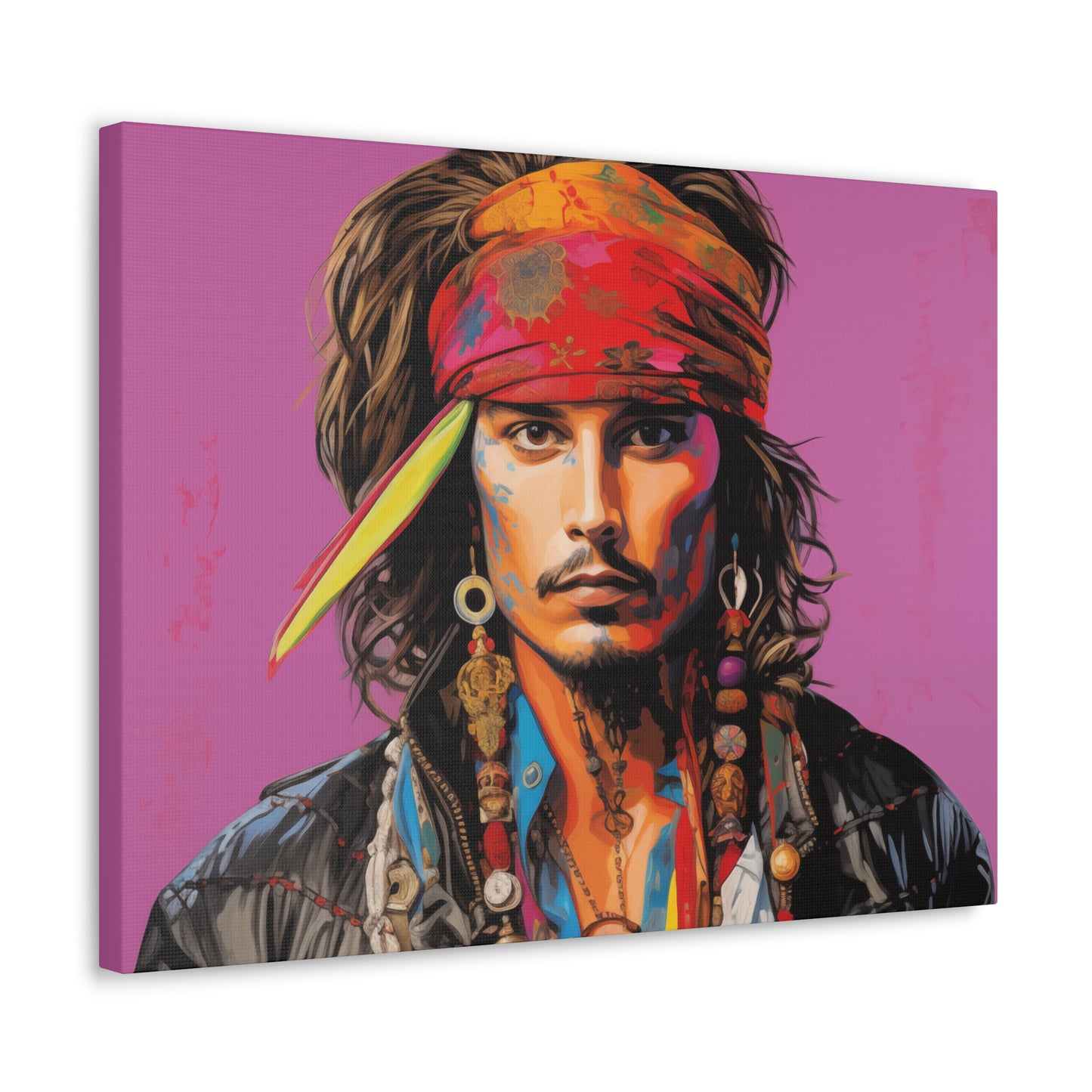 Gallery Wrapped Canvas, Celebrity Inspired, Pop Art Canvas – Johnny Also