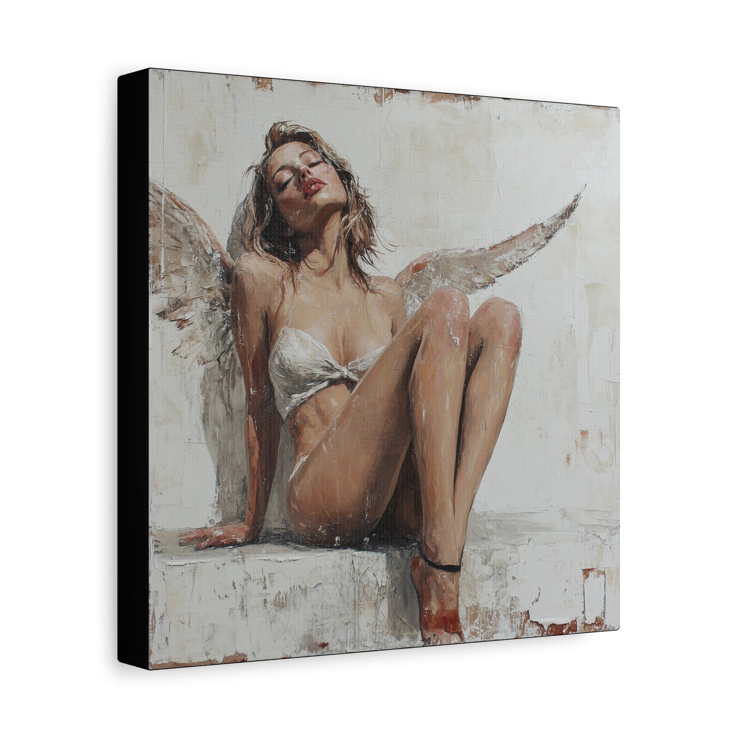 Gallery Wrapped Canvas, Sinners and Saints Art Canvas, Erotic Pinup Art Canvas – Kristen