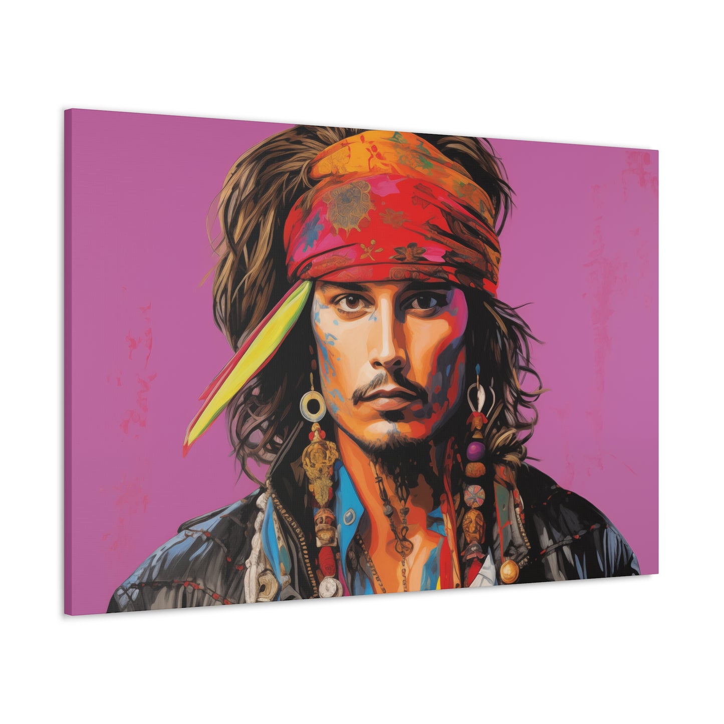 Gallery Wrapped Canvas, Celebrity Inspired, Pop Art Canvas – Johnny Also