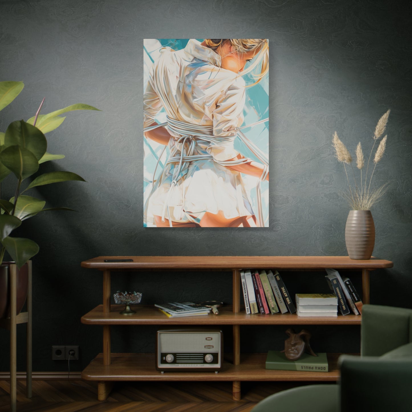 Gallery Wrapped Canvas, Ropes and Reverence Art Canvas, Erotic Shibari Art Canvas – Hannah's Sister