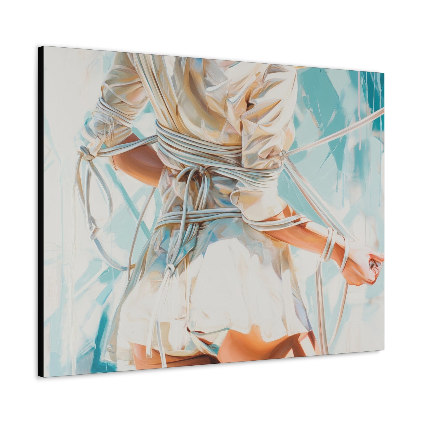 Gallery Wrapped Canvas, Ropes and Reverence Art Canvas, Erotic Shibari Art Canvas – Hannah's Sister