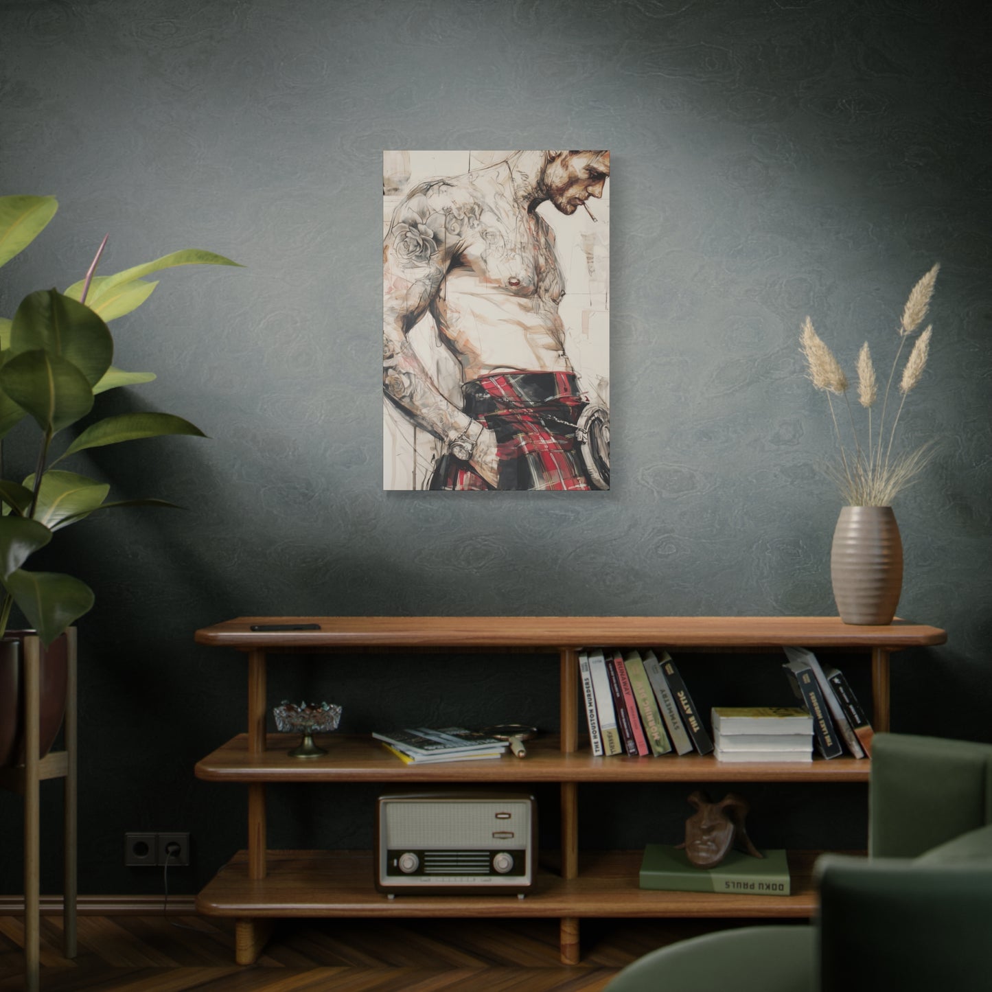 Gallery Wrapped Canvas, Kilts and Carnage Art Canvas, Erotic Pinup Art Canvas – Keir