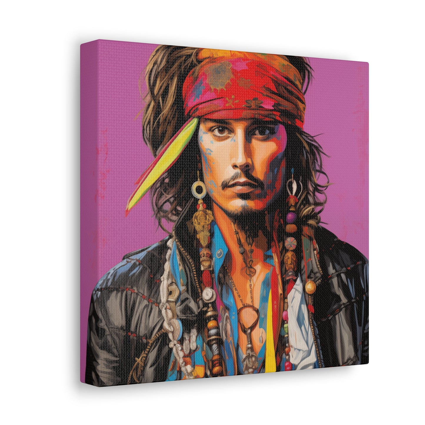 Gallery Wrapped Canvas, Celebrity Inspired, Pop Art Canvas – Johnny Also