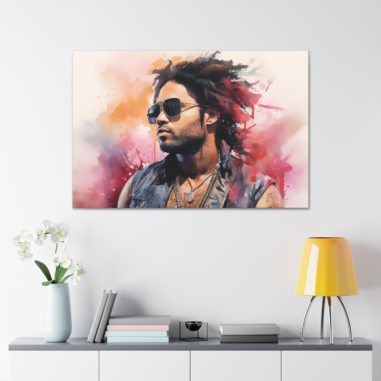 Gallery Wrapped Canvas, Celebrity Inspired, Pop Art Canvas – Lenny