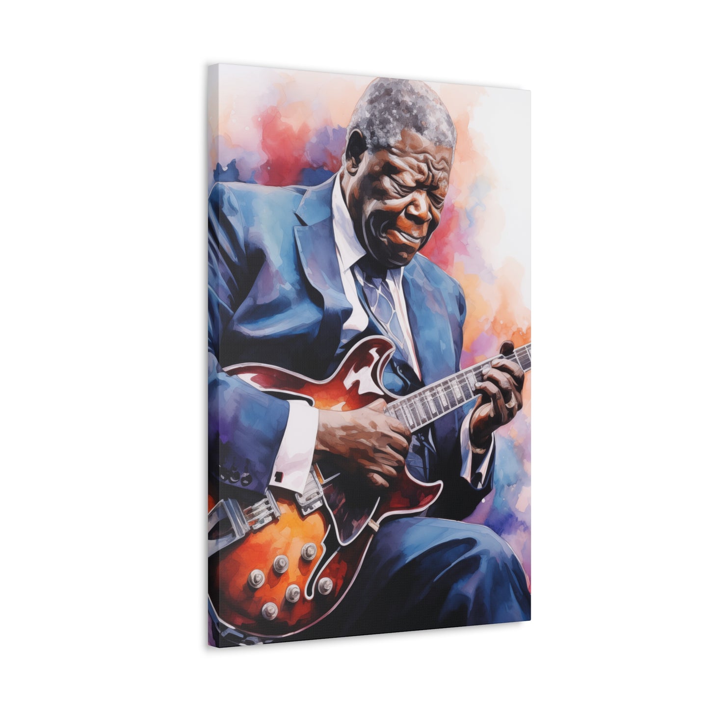 Gallery Wrapped Canvas, Celebrity Inspired, Pop Art Canvas – The King Also