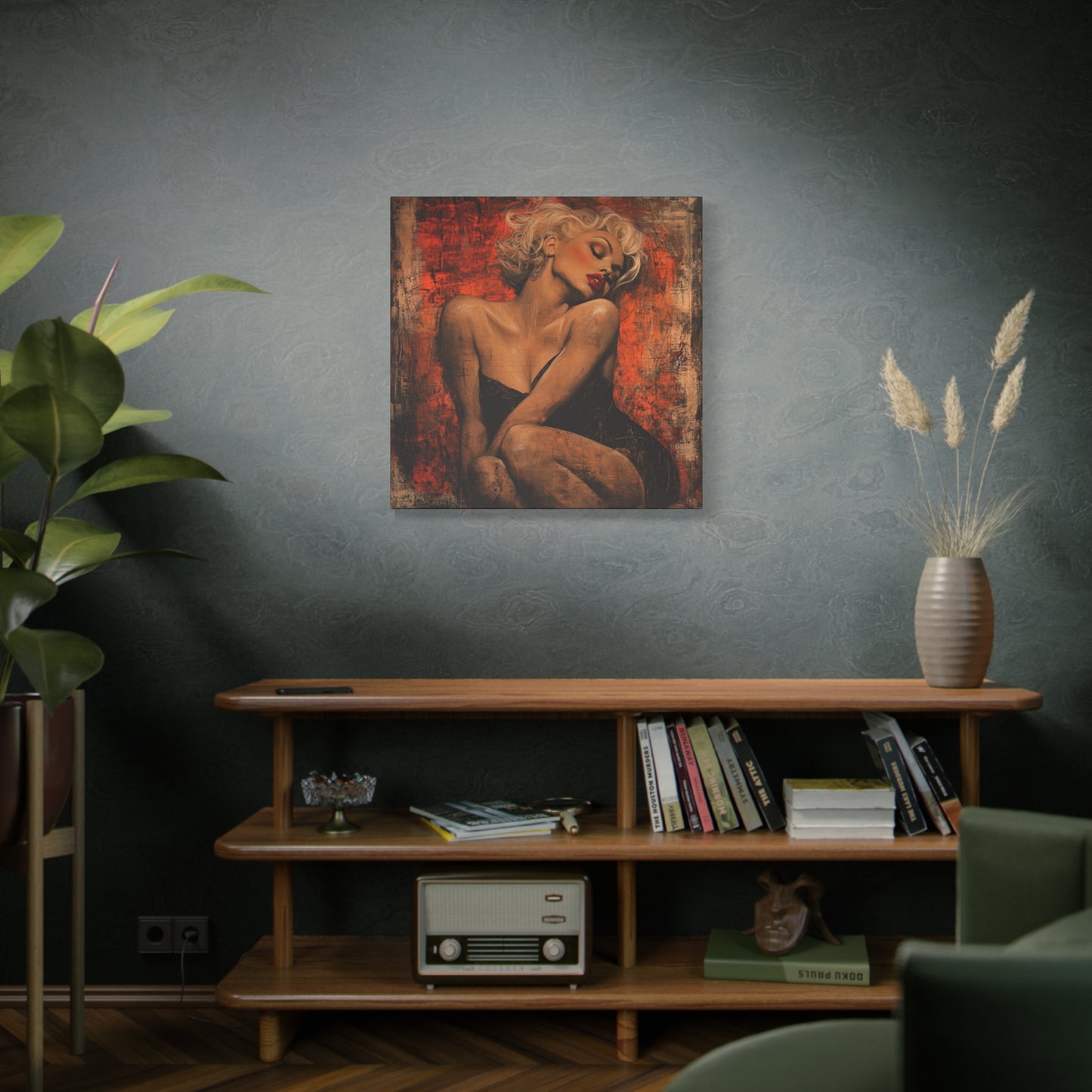 Gallery Wrapped Canvas, Guilt and Grit Adult Art Canvas, Erotic Pinup Art Canvas – Aurora
