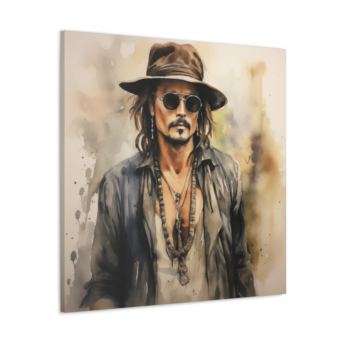 Gallery Wrapped Canvas, Celebrity Inspired, Pop Art Canvas – Johnny