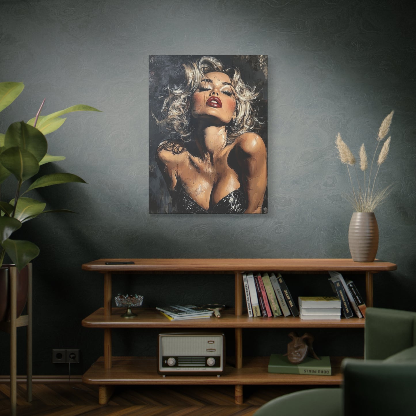 Gallery Wrapped Canvas, Guilt and Grit Adult Art Canvas, Erotic Pinup Art Canvas – Eloise