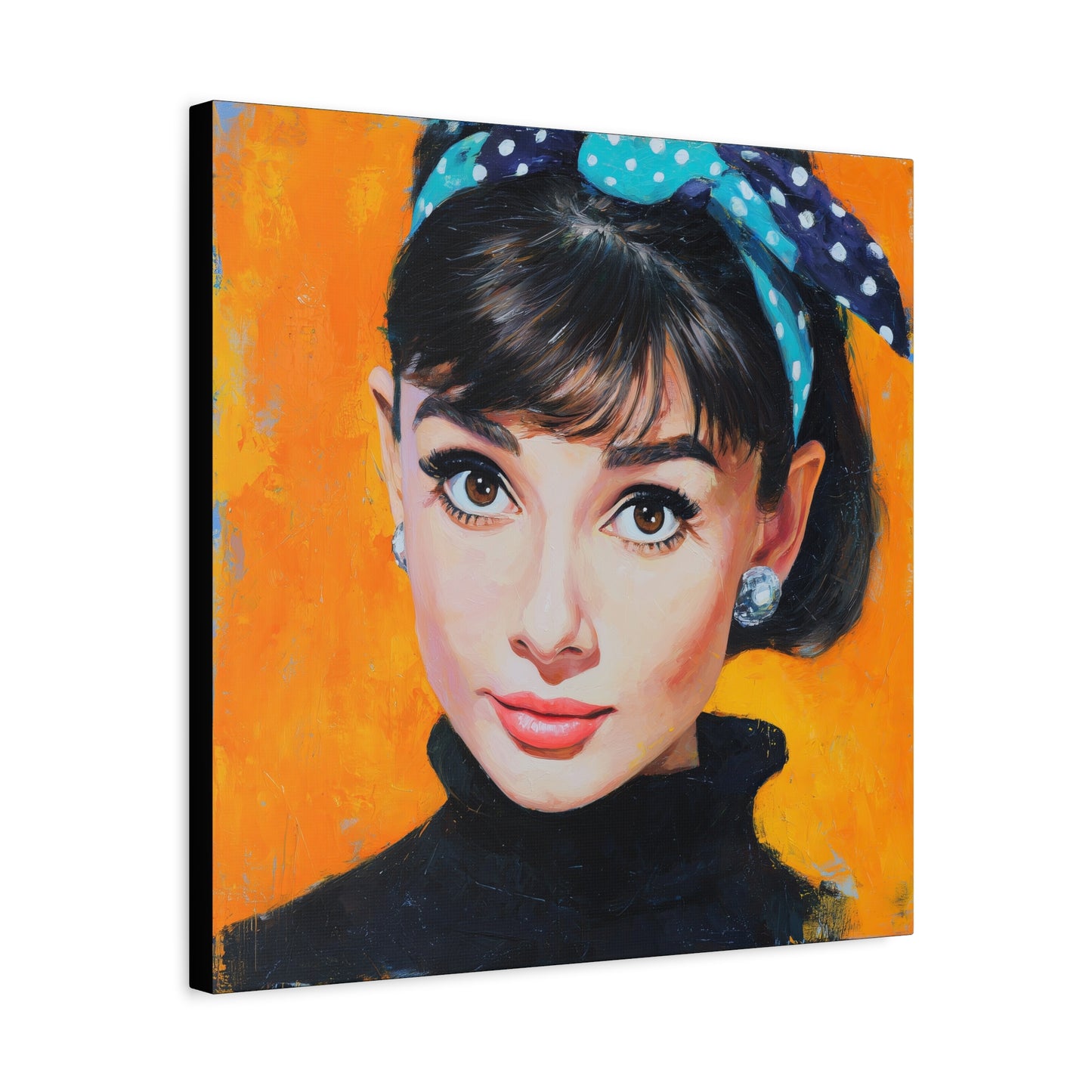 Gallery Wrapped Canvas, The Diva Project Art Canvas, Pinup Art Canvas – Audrey Hepburn - SIX